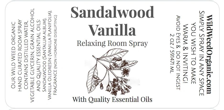 sandalwood vanilla room spray